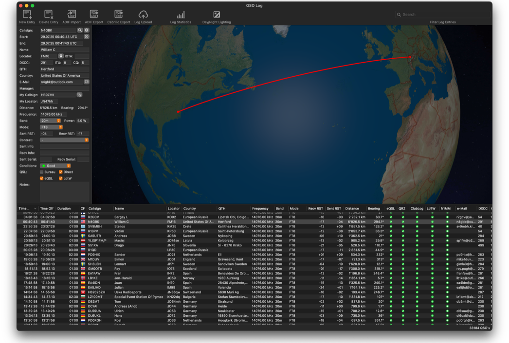 QSO Log