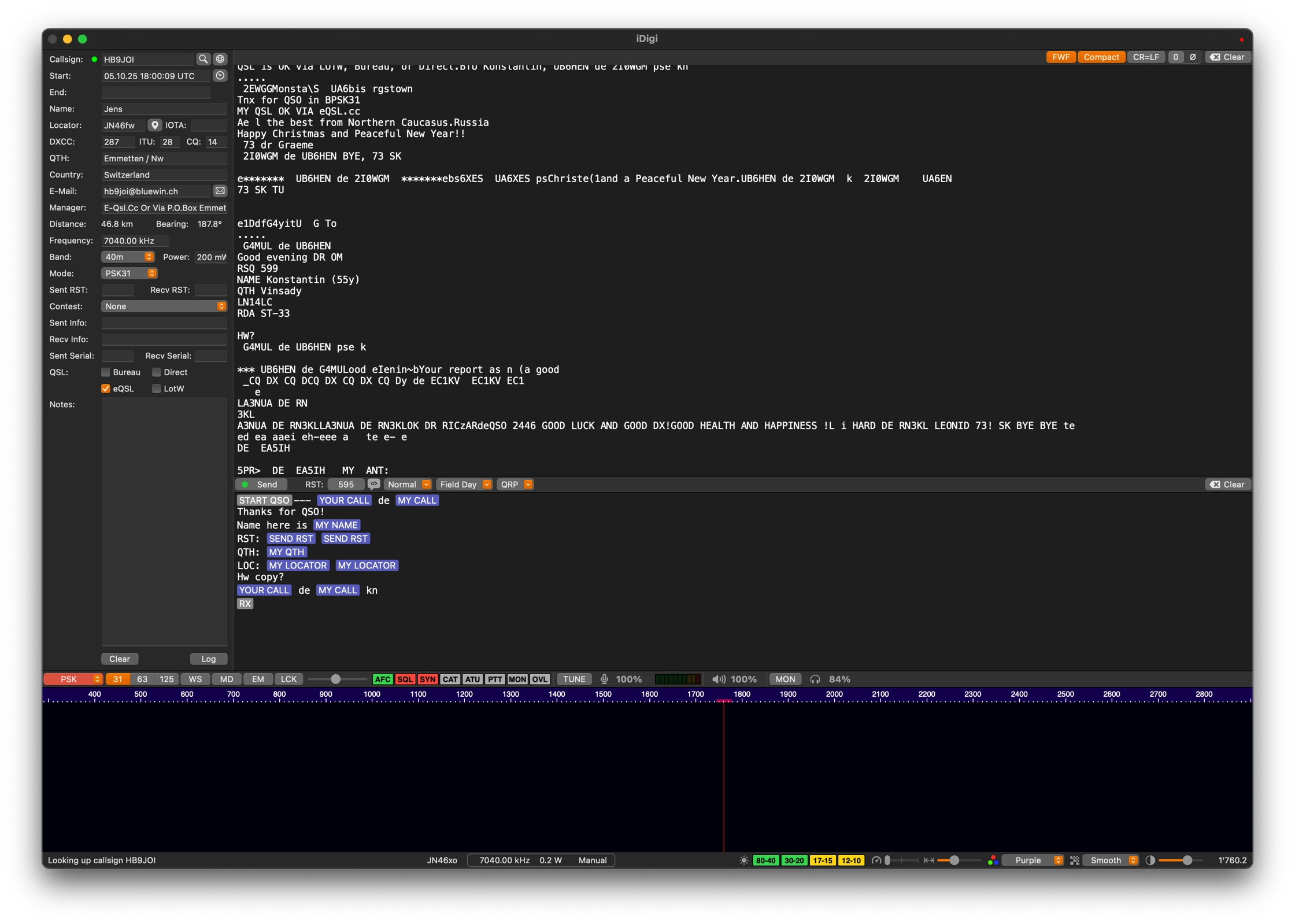 iDigi in PSK mode